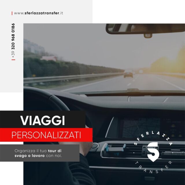 Sferlazza Transfer da oltre 25 anni è specialista nel servizio noleggio con conducente in tutta la Sicilia. 

Ecco i nostri servizi:
🚕 Viaggi Personalizzati, dove vuoi e quando vuoi;
✈️ Transfer Aereoporti, attivo 24h;
🏨 Noleggio Hotel, raggiungi qualsiasi luogo dal tuo alloggio;
💒 Transfer per eventi, spostamenti in location per eventi e spettacoli. 

Per info e contatti: 
📍 Via Arena, 7 - Termini Imerese PA
📞+39 320 968 0186
📧 nccsferlazza@gmail.com
🌐 www.sferlazzatransfer.it